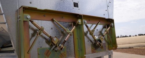 Underside of Ultimate Feeder showing structural support frame and turnbuckle adjusters